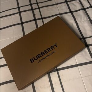 Burberry Black and Red Plaid Scarf in Box